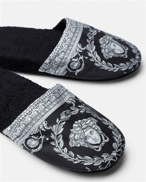 versace i love baroque slippers|I ♡ Baroque Slippers Black .